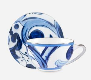 Filiżanka i spodek do herbaty Dolce&Gabbana, Blu Mediterraneo